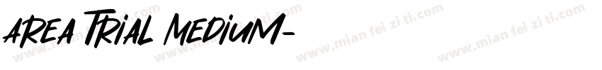 Area Trial Medium字体转换